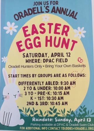 egg hunt flyer
