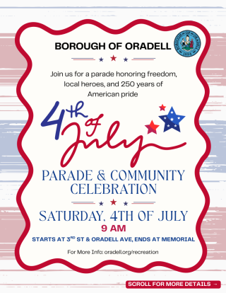 Borough of Oradell July 4th Parade + Community Celebration